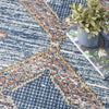 Nourison Quarry QUA14 Blue Area Rug Corner Image