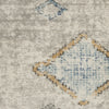 Nourison Quarry QUA14 Ivory Grey Blue Area Rug Swatch Image