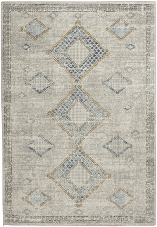Nourison Quarry QUA14 Ivory Grey Blue Area Rug Main Image