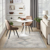 Nourison Quarry QUA14 Ivory Grey Blue Area Rug Room Image Feature