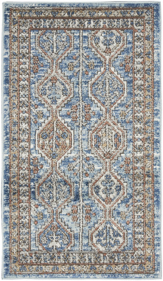Nourison Quarry QUA15 Blue Multicolor Area Rug main image