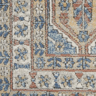 Nourison Quarry QUA15 Blue Multicolor Area Rug Swatch Image