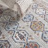 Nourison Quarry QUA15 Grey Multicolor Area Rug Corner Image