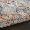 Nourison Quarry QUA15 Grey Multicolor Area Rug Corner Image