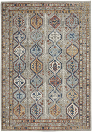Nourison Quarry QUA15 Grey Multicolor Area Rug main image