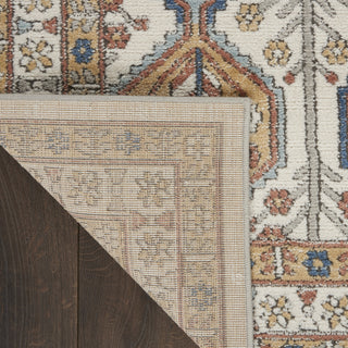 Nourison Quarry QUA15 Ivory Multicolor Area Rug Corner Image