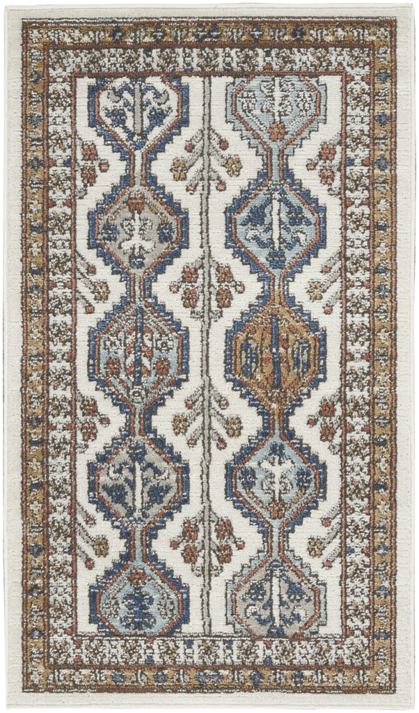 Nourison Quarry QUA15 Ivory Multicolor Area Rug main image