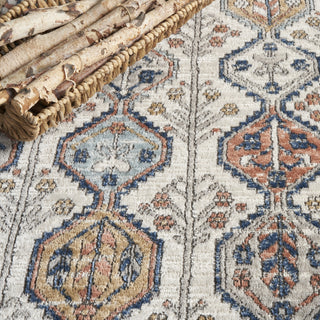 Nourison Quarry QUA15 Ivory Multicolor Area Rug Corner Image