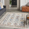 Nourison Quarry QUA15 Ivory Multicolor Area Rug Corner Image
