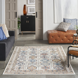 Nourison Quarry QUA15 Ivory Multicolor Area Rug Room Image Feature