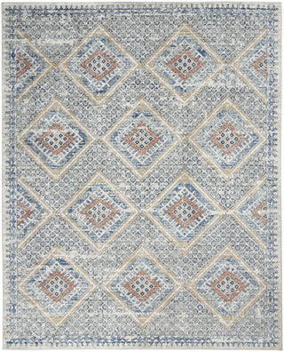 Nourison Quarry QUA16 Blue Ivory Area Rug Main Image