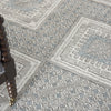 Nourison Quarry QUA16 Grey Ivory Blue Area Rug Corner Image