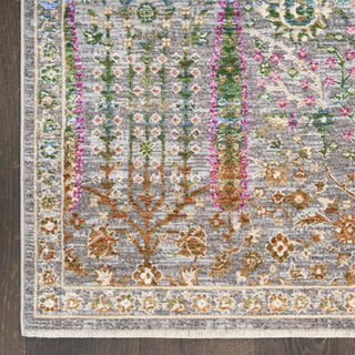 Nourison Quaint Harmony QUH01 Blue Multicolor Area Rug Detail Image