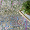 Nourison Quaint Harmony QUH01 Blue Multicolor Area Rug Corner Image