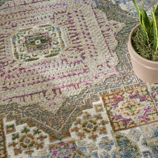 Nourison Quaint Harmony QUH02 Multicolor Area Rug Corner Image