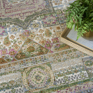 Nourison Quaint Harmony QUH02 Multicolor Area Rug Corner Image