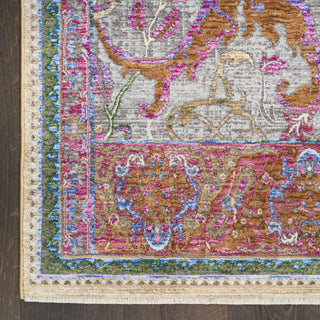 Nourison Quaint Harmony QUH03 Pink Multicolor Area Rug Detail Image