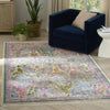 Nourison Quaint Harmony QUH03 Pink Multicolor Area Rug Corner Image