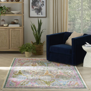 Nourison Quaint Harmony QUH03 Pink Multicolor Area Rug Room Image Feature