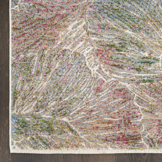 Nourison Quaint Harmony QUH04 Sage Multicolor Area Rug Detail Image