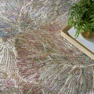 Nourison Quaint Harmony QUH04 Sage Multicolor Area Rug Corner Image