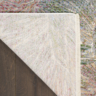 Nourison Quaint Harmony QUH04 Sage Multicolor Area Rug Corner Image