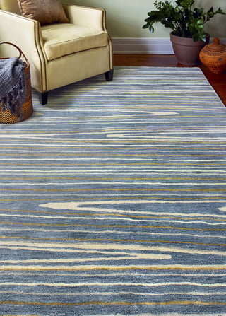 Bashian Greenwich R129-HG349 Azure Area Rug