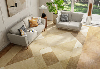 Bashian Greenwich R129-HG380 Beige Area Rug Lifestyle Image Feature