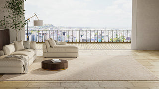 Bashian Verona R130-LC172 Beige Area Rug Lifestyle Image Feature