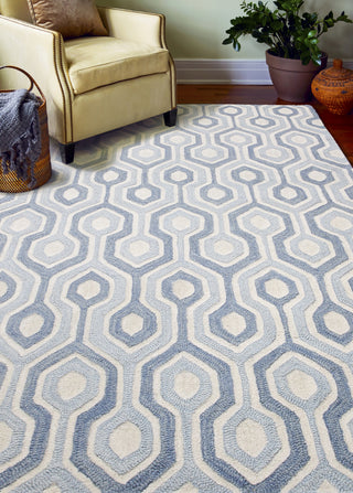 Bashian Verona R130-LC144 Light Blue Area Rug