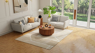 Bashian Verona R130-LC183 Beige Area Rug Lifestyle Image Feature