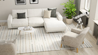 Bashian Valencia R131-AL308 Ivory/Multi Area Rug Lifestyle Image Feature
