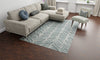 Bashian Valencia R131-AL313 Teal Area Rug Lifestyle Image Feature