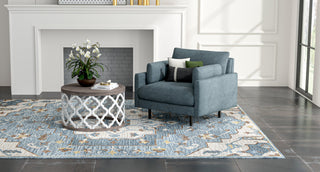 Bashian Valencia R131-AL307 Light Blue Area Rug Lifestyle Image Feature