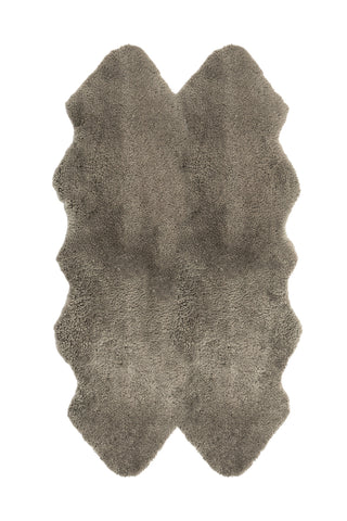Auskin Short Wool Curly Sheepskin Premium Fossil Area Rug main image
