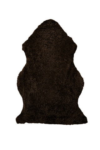 Auskin Short Wool Curly Sheepskin Premium Cafecito Area Rug main image
