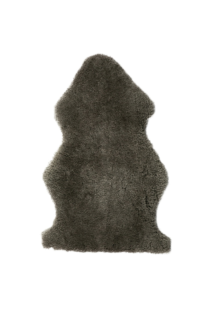 Auskin Short Wool Curly Sheepskin Premium Fossil Area Rug main image