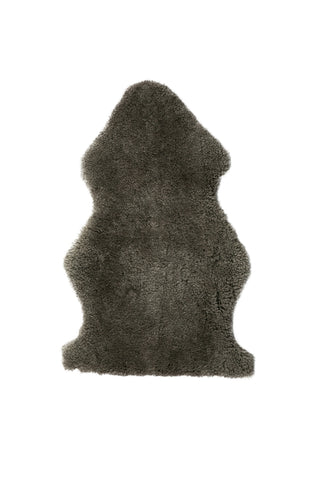 Auskin Short Wool Curly Sheepskin Premium Fossil Area Rug main image