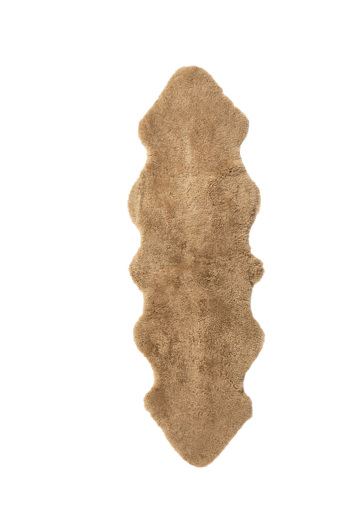 Auskin Short Wool Curly Sheepskin Premium Butterscotch Area Rug main image