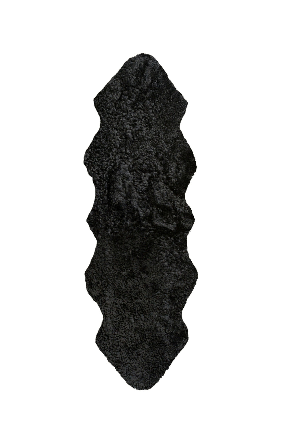 Auskin Short Wool Curly Sheepskin Premium Black Area Rug – Incredible ...