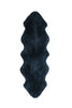 Auskin Short Wool Curly Sheepskin Premium Dark Navy Area Rug Main Image