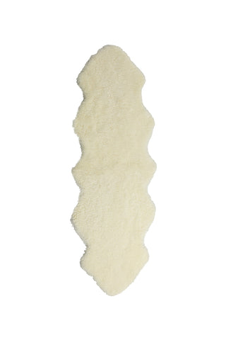Auskin Short Wool Curly Sheepskin Premium Off White Area Rug Main Image