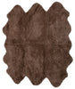 Auskin Short Wool Curly Sheepskin Premium Mushroom Area Rug main image
