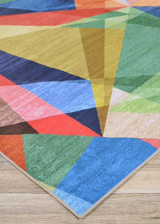 Couristan Rainbow Retro Multi Area Rug Close Up Image