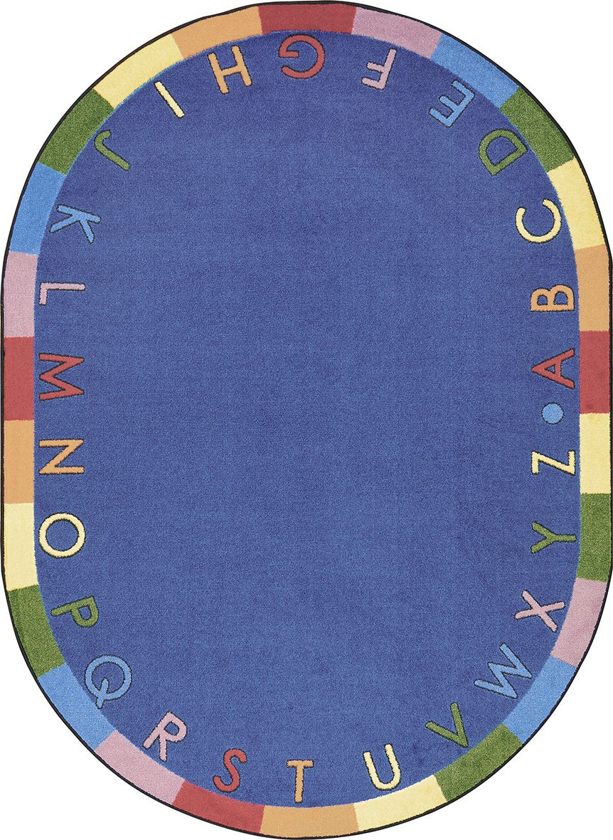 Abc Colorful Rug Joy Carpets Kid Essentials Rainbow Alphabet Pastel Area Rug ...