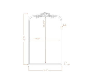 Surya Aarlen RAL-003 Gold Line Drawing