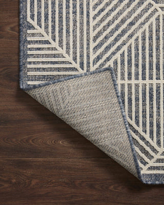 Loloi Rainier RAI-03 Denim / Ivory Area Rug Backing Image