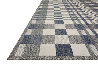 Loloi Rainier RAI-04 Ivory / Denim Area Rug Corner Image