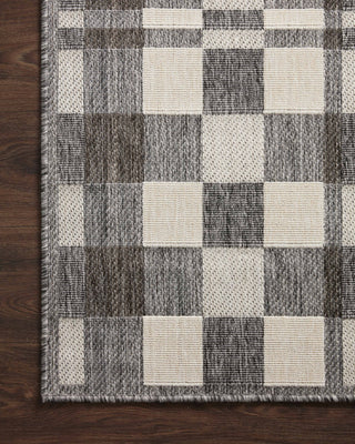 Loloi Rainier RAI-04 Ivory / Pebble Area Rug Corner Image