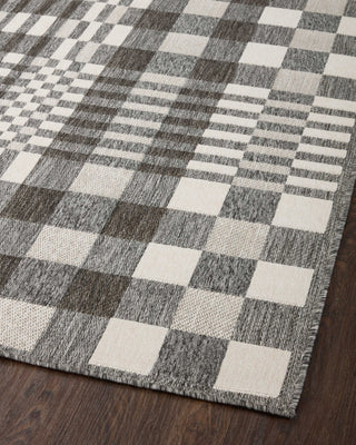 Loloi Rainier RAI-04 Ivory / Pebble Area Rug Angle Image